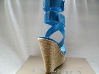 BEBE Shoes Sandals Heel Platform Kelly YHU Blue