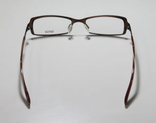 New Kensie Exploration 52 17 135 Brown Ivory Full Rim Eyeglasses