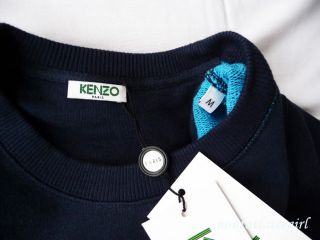 New SS 2013 Kenzo Paris Tiger Sweater sweat Shirt Jumper Blue Unisex