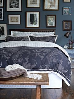 Christy Batik bed linen in charcoal   