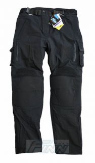 Black Cargo Cordura Kevlar Motorcycle Waterproof Pants