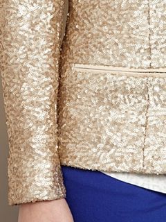 Biba Sequin tailored jacket Rose Gold   