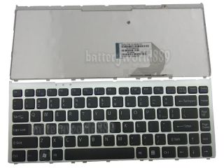 US Keyboard Silver Frame Sony VGN FW11M 81 31105002 04