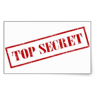 Top Secret Stickers