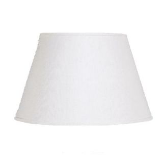NEW 10.5 in. Wide Barrel Shaped Lamp Shade, White, Linen Fabric, Laura