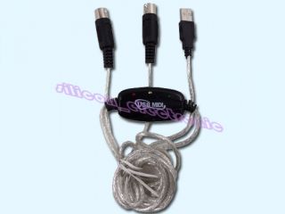 New USB to MIDI Cable for Music Keyboard Adapter Converter