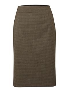 Linea Mini houndstooth skirt Brown   