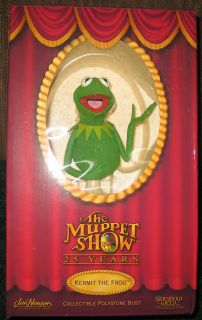 The Muppet Show Kermit Sideshow Collectible Weta Polystone Bust Statue