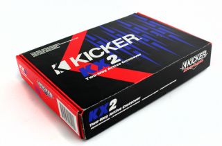 NEW KICKER KX2 2 Way Car Crossover Active Electronic Low Profile Slim