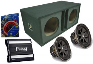 Kicker Car Audio CVX15 Dual 15 Loaded Ported Sub Box Boss CE3800D