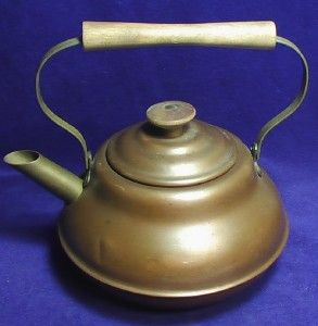 Vintage Petite Stove Top Copper Tea Kettle Tea Pot