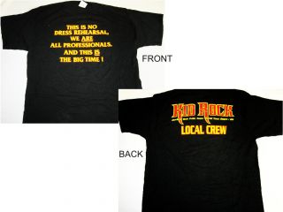 Kid Rock Pain Train Concert Crew T Shirt Size XL