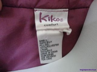 Boutique Kiko Magenta Mauve Purple Soft Silk Warm Lightweight Coat