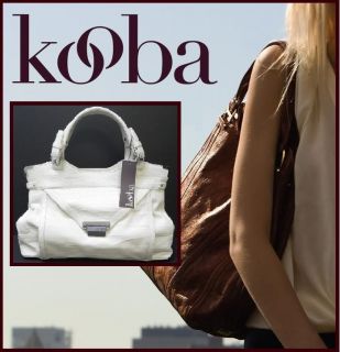 New Kooba Kiley Handhandle Satchel Handbag Cream