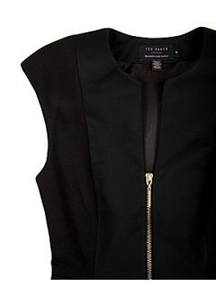 Ted Baker Jamthun zip detail dress Black   