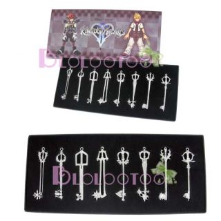 Lot Keyblade Kingdom Hearts Metal Sword Weapon 8pcs I