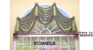 New Custom Floral Kingston Arched Valance