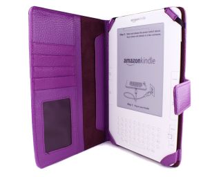 Bundle Monster Kindle 2 Genuine Leather Cover, Skin, Screen Protector