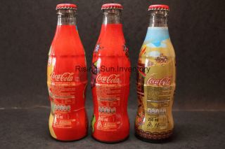 Coca Cola Coke Italy 50th Sibeg 3 Bottles Set
