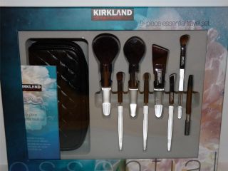 NIB! Kirkland Signature 9 Piece Essential Travel Professional Cosmetic