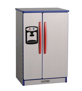 ECR4Kids Play Kitchen Refrigerator Laminate Color Blue