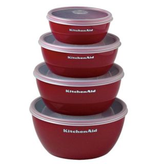 KitchenAid Prep Bowls Set of 4 Red
