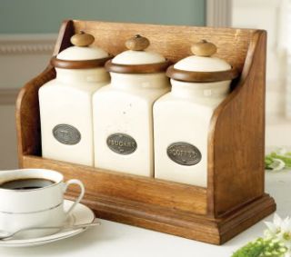 New French Country s 3 Ivory Canister Set Rustic Ivory