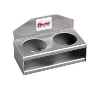 Summit Racing 939332 Cup Holder, Wall Mount, Aluminum, Natural, Holds