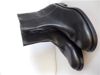 New Authentic Elegant Calvin Klein Men Black Boots size 42   9   Made