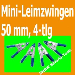 Mini Leimzwingen Satz 50 mm 4 TLG Leimzwinge Klammer