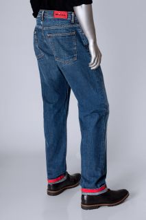 865 KITON Jeans Pants 33 Denim Slim Straight Fit Jeans New Blue