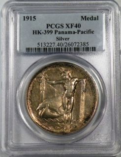 1915 Panama Pacific Expo Silver Medal HK 399 So Called Dollar PCGS