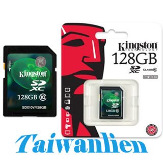 Kingston 128GB 128G Class 10 HD Video SD SDHC SDXC Flash Memory Card