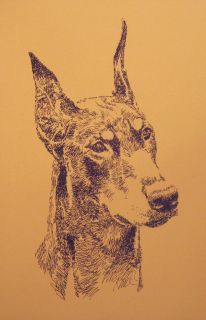 Dog Print 141 Stephen Kline Art Drawn from Words Dobie Gift