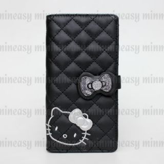 Sanrio Hello Kitty Black Long Zipped Coins Wallet Purse