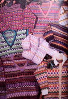 Fair Isle Knitting 34 Patterns Butterfly Bee Berries Rabbits Fish