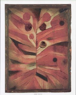 Paul Klee Abstract Print Feather Plant