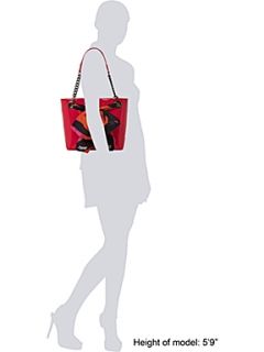DKNY Patent scarf small tote bag   