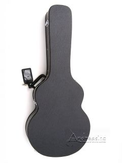 acoustic guitar case this black tolex covered guitar case by kona is