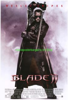 Blade II Blade 2 Movie Poster Original DS 27x40 Wesley Snipes Vampire