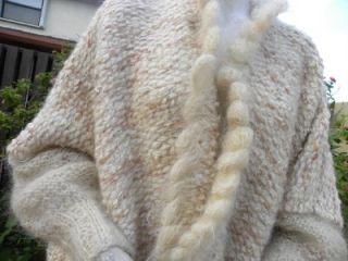 Amazing 70s Vintage Koos Van Den Akker Wool Mohair Knit Unique Coat