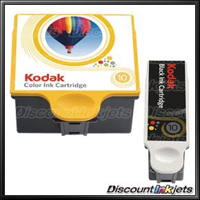 2pk Genuine Kodak 10 Black Color Printer Ink Cartridge