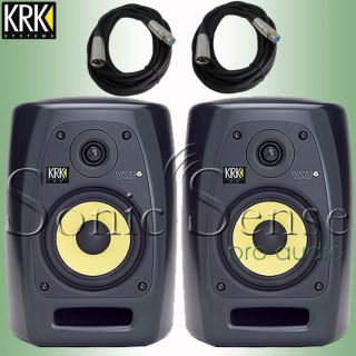 KRK VXT6 Bi Amp VXT 6 Studio Monitor New Free Cables 3DAY Air Extended
