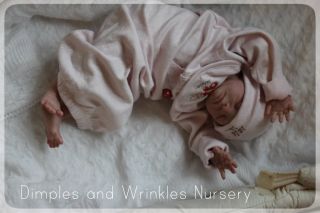 Onesie, Kushies baby gown, bib & hat set, pink & white striped