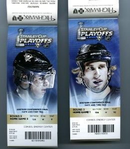 2011 Pittsburgh Penguins Unused Playoff Tickets Parking PASSES