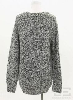 Agence Navy Blue Grey Merino Wool Cardigan Size 1