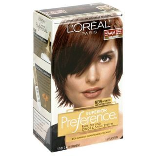Oreal Superior Preference Hair Color 5 5AM Medium Copper Brown