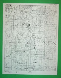 Mound City Missouri Pleasanton Kansas 1885 Topo Map