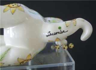 Lacombe Annaco Creations 21028 Ceramic Cat Figurine Floral 2002