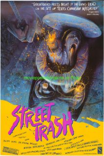 Trash Movie Poster 27x40 ORIGINAL1987 Horror Film Mike Lackey